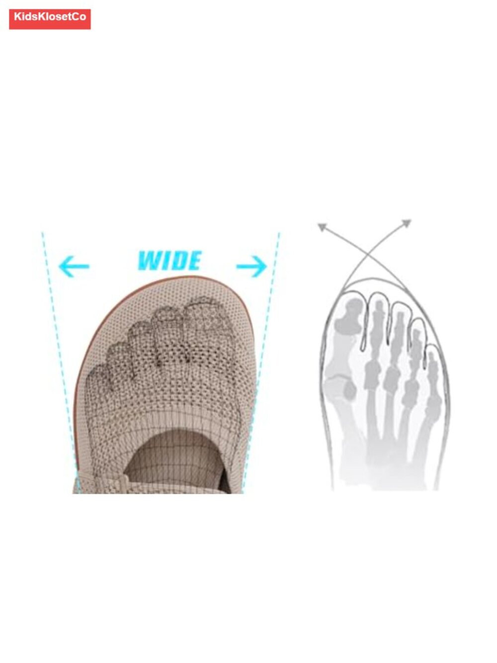 Kids Barefoot Mary Jane Flats Wide Toe Box Zero Drop School Uniform - Picture 2 of 6